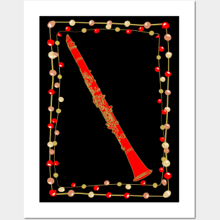 Christmas Clarinet Posters and Art